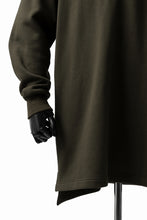 画像をギャラリービューアに読み込む, Y's HIGH-COLLAR HALF ZIP SWEAT SHIRT (KHAKI)