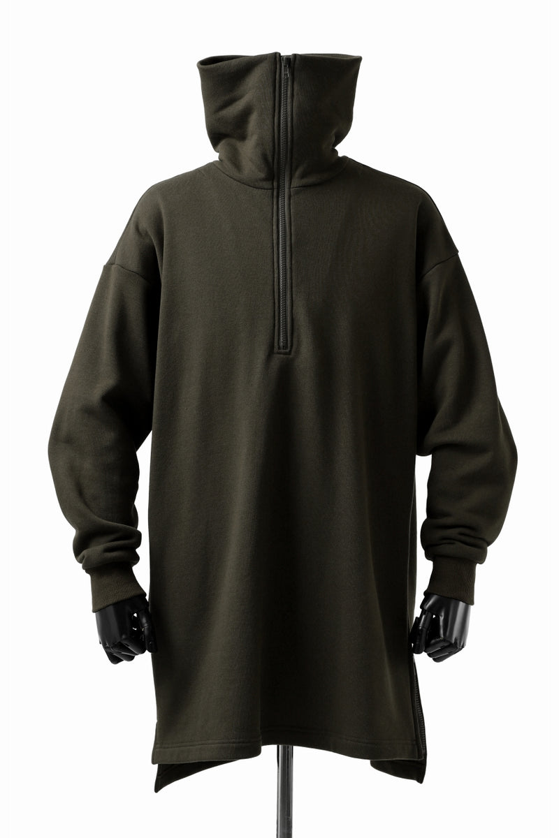 Y's HIGH-COLLAR HALF ZIP SWEAT SHIRT (KHAKI)の商品ページ | ワイズ