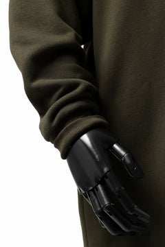 画像をギャラリービューアに読み込む, Y's HIGH-COLLAR HALF ZIP SWEAT SHIRT (KHAKI)