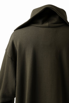 画像をギャラリービューアに読み込む, Y's HIGH-COLLAR HALF ZIP SWEAT SHIRT (KHAKI)