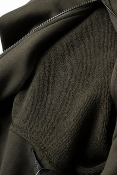 画像をギャラリービューアに読み込む, Y's HIGH-COLLAR HALF ZIP SWEAT SHIRT (KHAKI)