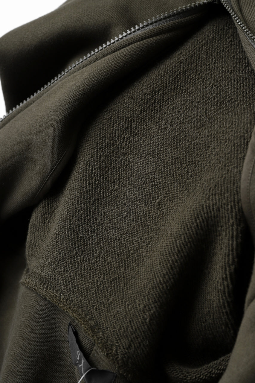 画像をギャラリービューアに読み込む, Y's HIGH-COLLAR HALF ZIP SWEAT SHIRT (KHAKI)