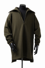 画像をギャラリービューアに読み込む, Y's HIGH-COLLAR HALF ZIP SWEAT SHIRT (KHAKI)