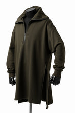 画像をギャラリービューアに読み込む, Y's HIGH-COLLAR HALF ZIP SWEAT SHIRT (KHAKI)
