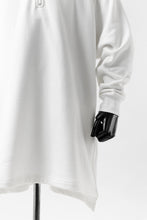 画像をギャラリービューアに読み込む, Y's HIGH-COLLAR HALF ZIP SWEAT SHIRT (WHITE)