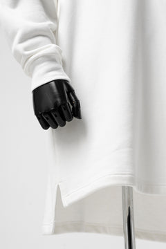 画像をギャラリービューアに読み込む, Y's HIGH-COLLAR HALF ZIP SWEAT SHIRT (WHITE)