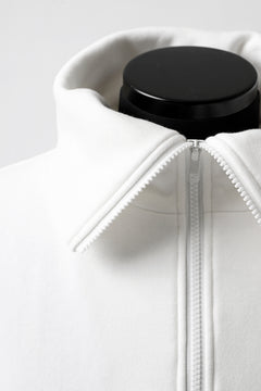 画像をギャラリービューアに読み込む, Y's HIGH-COLLAR HALF ZIP SWEAT SHIRT (WHITE)
