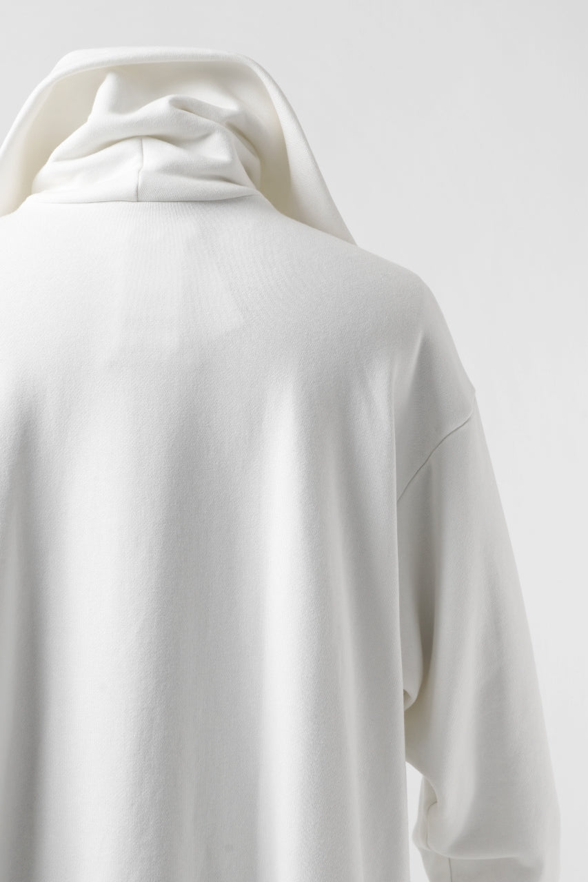 画像をギャラリービューアに読み込む, Y's HIGH-COLLAR HALF ZIP SWEAT SHIRT (WHITE)