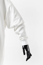 画像をギャラリービューアに読み込む, Y's HIGH-COLLAR HALF ZIP SWEAT SHIRT (WHITE)