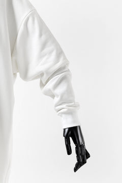 画像をギャラリービューアに読み込む, Y's HIGH-COLLAR HALF ZIP SWEAT SHIRT (WHITE)