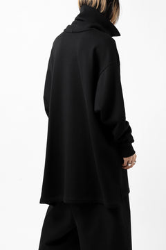 画像をギャラリービューアに読み込む, Y's HIGH-COLLAR HALF ZIP SWEAT SHIRT (BLACK)