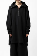 画像をギャラリービューアに読み込む, Y's HIGH-COLLAR HALF ZIP SWEAT SHIRT (BLACK)