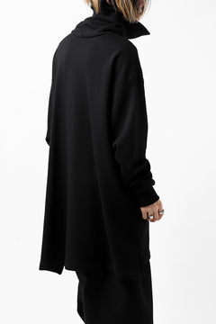 画像をギャラリービューアに読み込む, Y's HIGH-COLLAR HALF ZIP SWEAT SHIRT (BLACK)