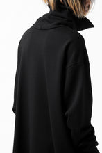 画像をギャラリービューアに読み込む, Y's HIGH-COLLAR HALF ZIP SWEAT SHIRT (BLACK)