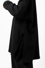 画像をギャラリービューアに読み込む, Y's HIGH-COLLAR HALF ZIP SWEAT SHIRT (BLACK)