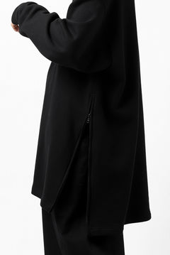 画像をギャラリービューアに読み込む, Y's HIGH-COLLAR HALF ZIP SWEAT SHIRT (BLACK)