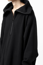 画像をギャラリービューアに読み込む, Y's HIGH-COLLAR HALF ZIP SWEAT SHIRT (BLACK)