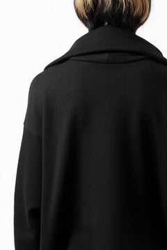 画像をギャラリービューアに読み込む, Y's HIGH-COLLAR HALF ZIP SWEAT SHIRT (BLACK)