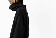 画像をギャラリービューアに読み込む, Y's HIGH-COLLAR HALF ZIP SWEAT SHIRT (BLACK)