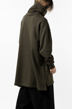 画像をギャラリービューアに読み込む, Y's HIGH-COLLAR HALF ZIP SWEAT SHIRT (KHAKI)