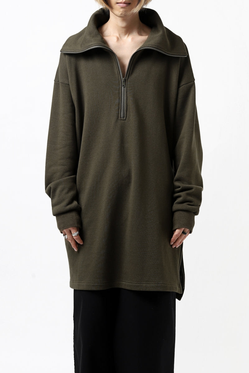 Y's HIGH-COLLAR HALF ZIP SWEAT SHIRT (KHAKI)の商品ページ | ワイズ