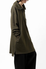 画像をギャラリービューアに読み込む, Y's HIGH-COLLAR HALF ZIP SWEAT SHIRT (KHAKI)