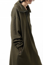 画像をギャラリービューアに読み込む, Y's HIGH-COLLAR HALF ZIP SWEAT SHIRT (KHAKI)