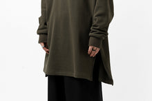 画像をギャラリービューアに読み込む, Y's HIGH-COLLAR HALF ZIP SWEAT SHIRT (KHAKI)