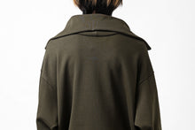 画像をギャラリービューアに読み込む, Y's HIGH-COLLAR HALF ZIP SWEAT SHIRT (KHAKI)