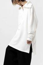 画像をギャラリービューアに読み込む, Y's HIGH-COLLAR HALF ZIP SWEAT SHIRT (WHITE)