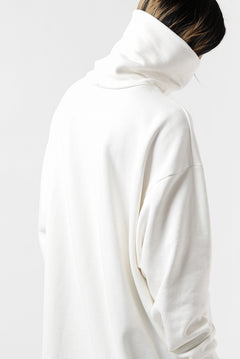 画像をギャラリービューアに読み込む, Y's HIGH-COLLAR HALF ZIP SWEAT SHIRT (WHITE)