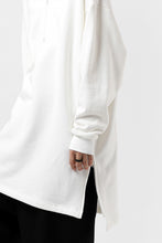 画像をギャラリービューアに読み込む, Y's HIGH-COLLAR HALF ZIP SWEAT SHIRT (WHITE)