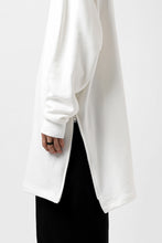 画像をギャラリービューアに読み込む, Y's HIGH-COLLAR HALF ZIP SWEAT SHIRT (WHITE)