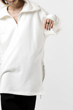 画像をギャラリービューアに読み込む, Y's HIGH-COLLAR HALF ZIP SWEAT SHIRT (WHITE)