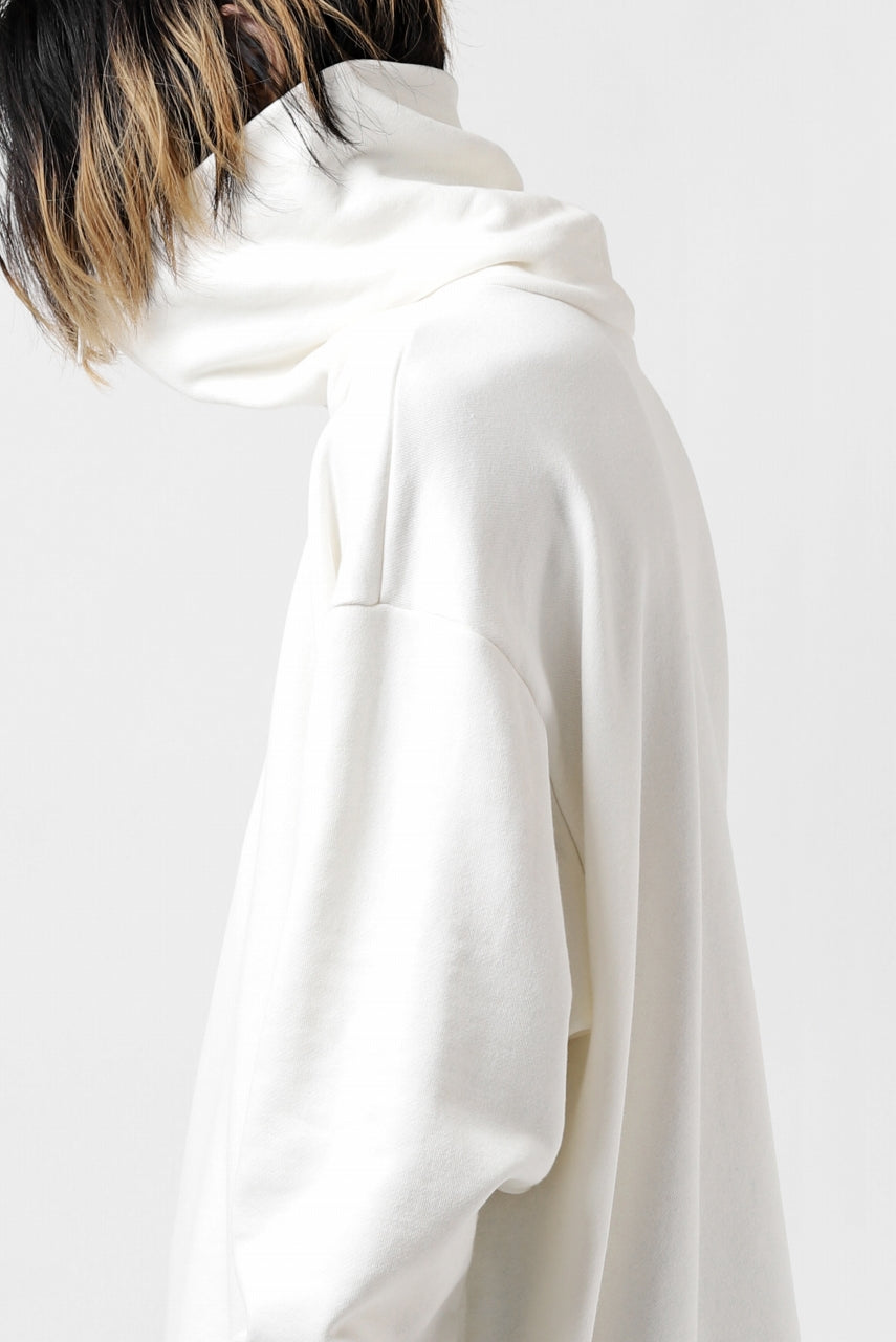 画像をギャラリービューアに読み込む, Y's HIGH-COLLAR HALF ZIP SWEAT SHIRT (WHITE)