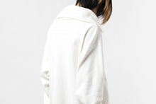 画像をギャラリービューアに読み込む, Y's HIGH-COLLAR HALF ZIP SWEAT SHIRT (WHITE)