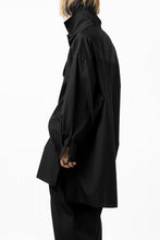 画像をギャラリービューアに読み込む, Y's TIE COLLAR LONG SHIRT / COTTON BROAD (BLACK)
