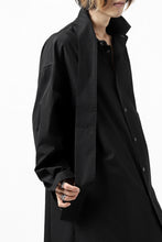 画像をギャラリービューアに読み込む, Y's TIE COLLAR LONG SHIRT / COTTON BROAD (BLACK)