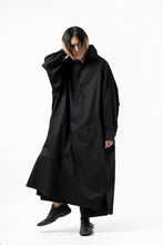 画像をギャラリービューアに読み込む, Y's HIGH-COLLAR LONG COAT / SOFT TWILL (BLACK)