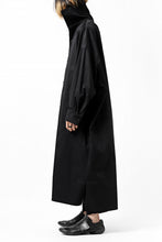 画像をギャラリービューアに読み込む, Y's HIGH-COLLAR LONG COAT / SOFT TWILL (BLACK)