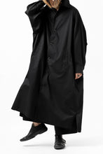 画像をギャラリービューアに読み込む, Y's HIGH-COLLAR LONG COAT / SOFT TWILL (BLACK)