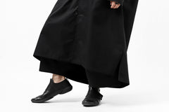 画像をギャラリービューアに読み込む, Y's HIGH-COLLAR LONG COAT / SOFT TWILL (BLACK)