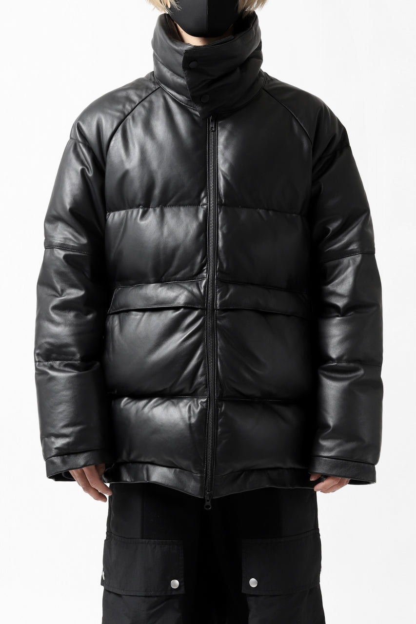 画像をギャラリービューアに読み込む, Y's.... SHEEP LEATHER DOWN JACKET (BLACK)