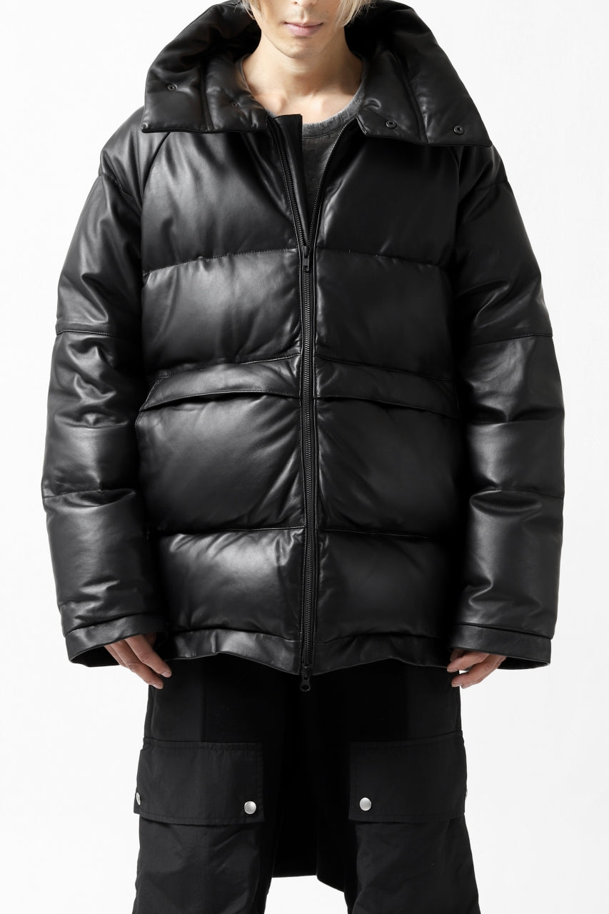 画像をギャラリービューアに読み込む, Y's.... SHEEP LEATHER DOWN JACKET (BLACK)