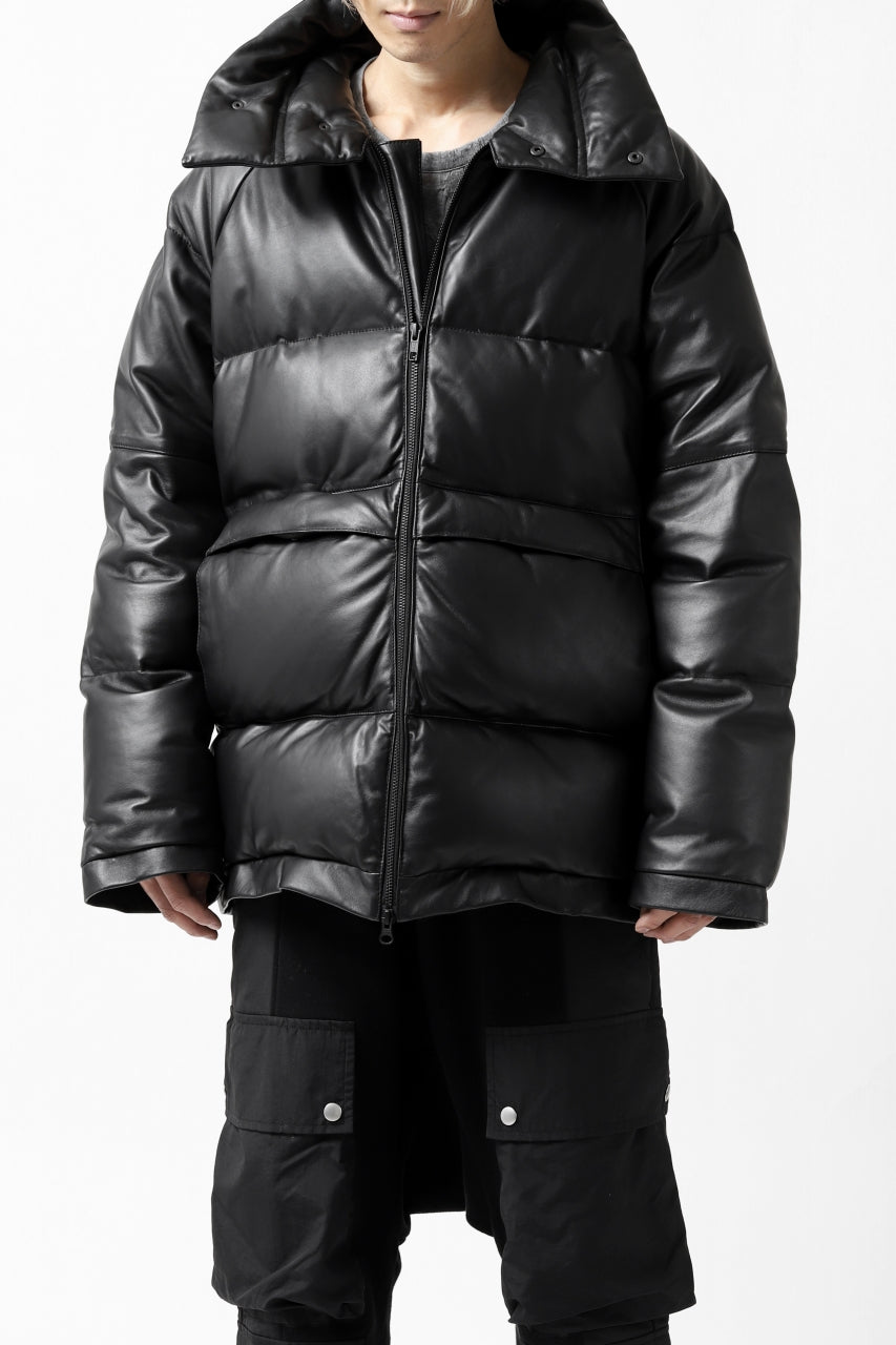 画像をギャラリービューアに読み込む, Y's.... SHEEP LEATHER DOWN JACKET (BLACK)