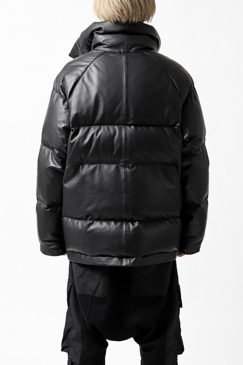 画像をギャラリービューアに読み込む, Y's.... SHEEP LEATHER DOWN JACKET (BLACK)