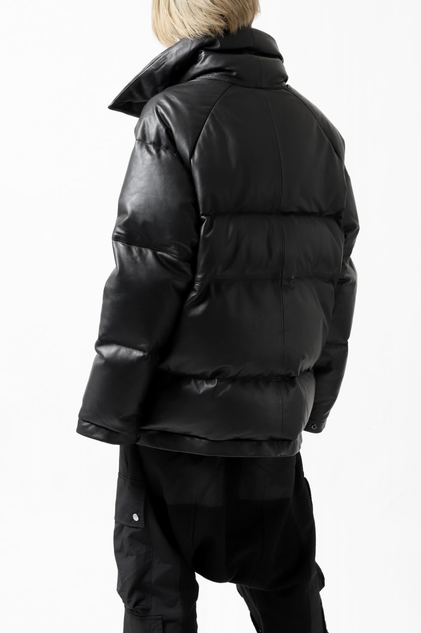 画像をギャラリービューアに読み込む, Y's.... SHEEP LEATHER DOWN JACKET (BLACK)