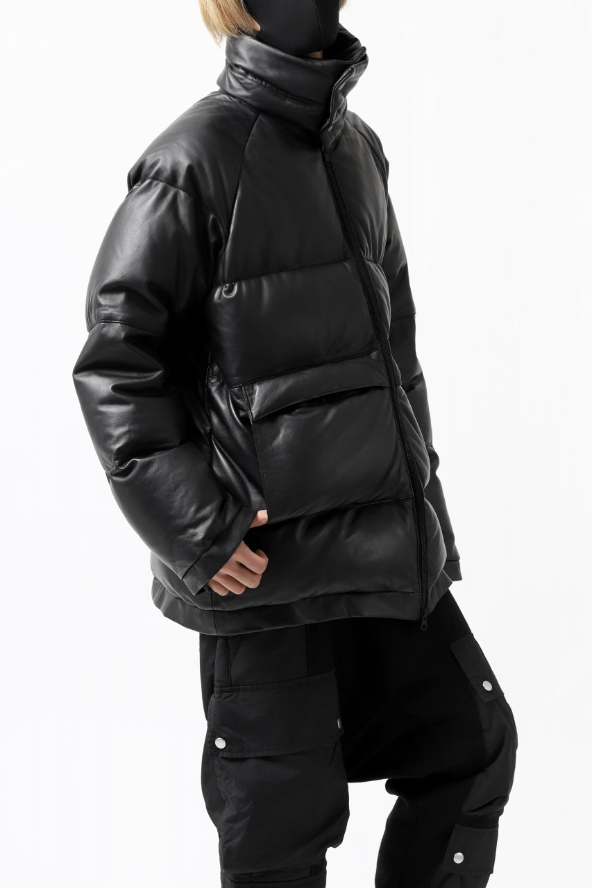 画像をギャラリービューアに読み込む, Y's.... SHEEP LEATHER DOWN JACKET (BLACK)
