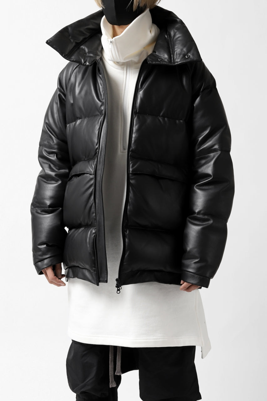 画像をギャラリービューアに読み込む, Y's.... SHEEP LEATHER DOWN JACKET (BLACK)