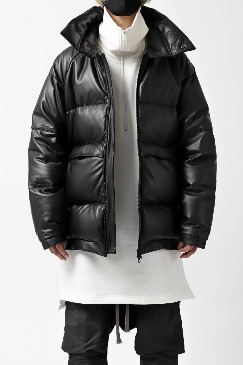 画像をギャラリービューアに読み込む, Y's.... SHEEP LEATHER DOWN JACKET (BLACK)